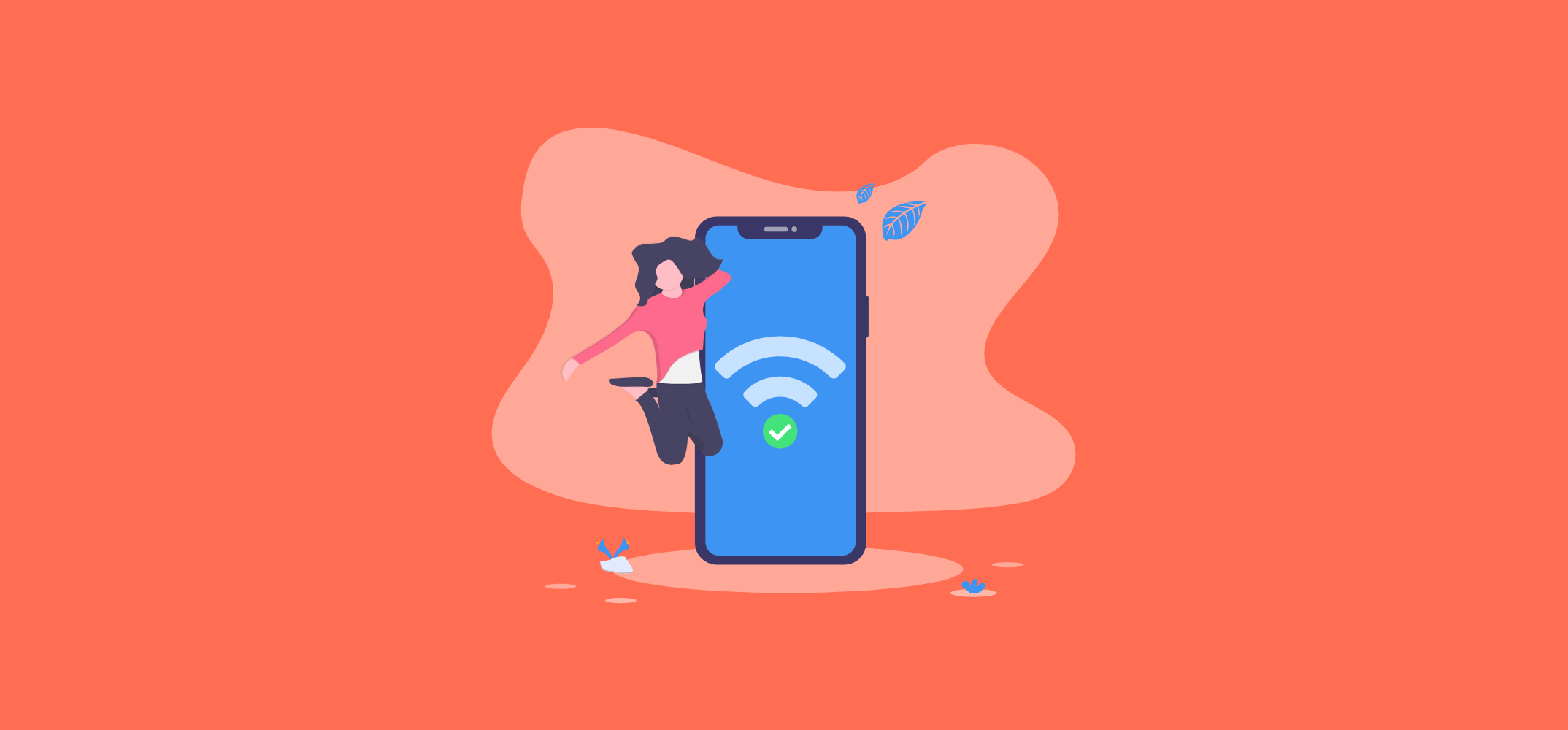 Успешное подключение к Интернет через Wi-Fi хотспот